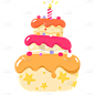 手绘-生日装饰元素2-蛋糕