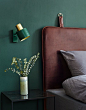Please be aware that the photo above is a picture of the THE M that measures 180 x 110 x 8cm / 71 x 43 x 3in. The headboard version of THE M rest on the top of the mattress and is 24 inches in height (see example ).  The headboard is made in the