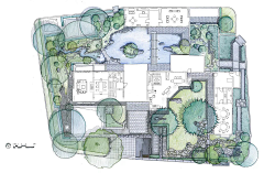 伊卡尔斯、采集到手绘景观庭院