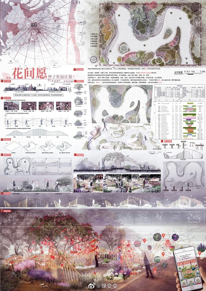 第28届广州园林博览会学生设计竞赛获奖作品 展板-花瓣网