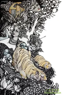 Julliane 手绘插画欣赏 黑白插画 黑白 骷髅 装饰插画 神话 涂鸦 手绘 圣经 