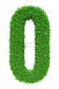 数字0,草,绿色,字体,三维图形,垂直画幅,字母,形状,无人,符号