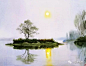 这位名叫黄铁山的湖南画家在水彩画界以描绘湖南乡土风情而著称。

他酷爱湖南乡土气息，热爱那平平凡凡环境中作息的淳朴的人民，因之他的水彩画都是描绘自己对故土的感受，都是朴实无华的充满真情的诗。