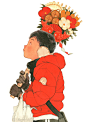 日本插画师KanoNakajima吃着泡面喝着啤酒就差一只炸鸡了..... : 作者的用色很有时空时光停留的感觉，像那一瞬间被凝固了，充满了生活化的色彩，吃泡面喝酒聊天遛狗旅行外出骑行等等~