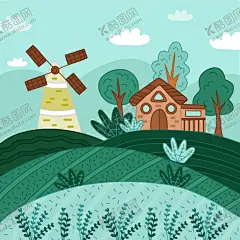 矢量农场背景 【酷图网】矢量农场背景,矢量乡村背景,农场背景,乡村地形背景,壁纸,农场,农村,大自然,植物,景色,风景地形,