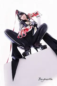 cosplay 动漫真人秀【猎天使魔女：血色命运】瑟蕾莎\贝优妮塔（Bayonetta）@北坤人素材