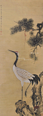 【松鹤 立轴 设色绢本】拍卖品_图片_价格_鉴赏_绘画_雅昌艺术品拍卖网