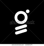 G logo abstract isolated in black.