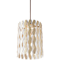 Modern Style Slender Cylinder Shape Wooden Pendant Light