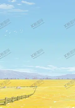 风景画 【酷图网】风景,秋天,黄色,电表箱,装饰