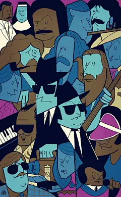 【海报设计】Ale Giorgini 是一名来自意大利的插画家和图形设计师，他为一些著名电影创作了卡通海报，都变得萌萌哒，增添了更多趣味哦！