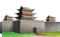 itscseldom采集到素材—插画（国潮建筑）