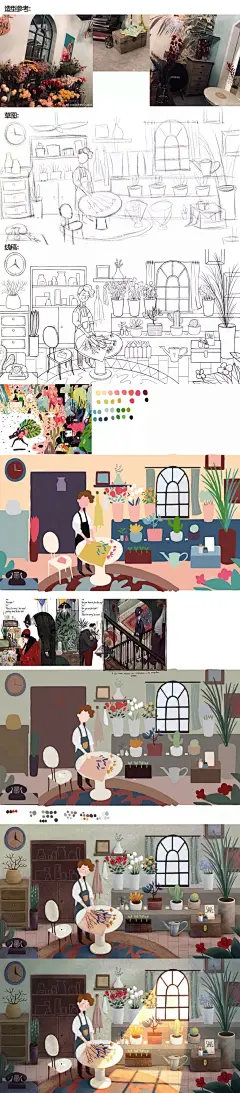 从零基础到原创，教你如何画出商业插画_毕设 : 这是刚结束上期插画班同学们的毕设集，有200多张，也就是说有接近2/3的同学都通过了毕设，坚持到了最后！ 2个月的时间从零基础到原创，还能画到这个水平…