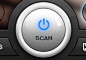 glossy scan button - ios