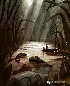 I&amp;B插画丨波兰的国宝级插画师，画出了无数人梦中的童话！(二)水 黑暗 剪影
