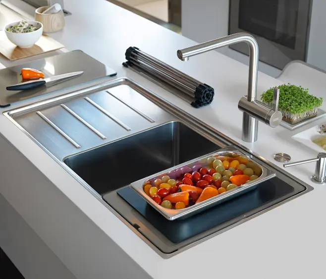 FRAMES BY FRANKE SINK FSX 221 TPL STAINLESS STEEL - Kitchen sinks from ...