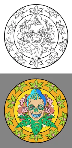 麻叶佛头-T r__涂鸦王国