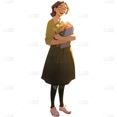 教师职业人物元素AI套系人物贴纸