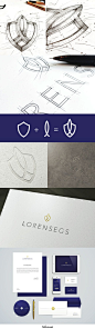 LORENSEGS // Insurance Company Identity by IndustriaHED (via Creattica) | #stationary #corporate #design #corporatedesign #identity #branding #marketing < repinned by www.BlickeDeeler.de | Visit our website: www.blickedeeler.de/leistungen/corporate-des