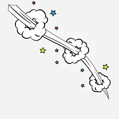 飞机蘑菇云高清素材 包装 插画 星星 欧美街头艺术 海报 爆炸 免抠png 设计图片 免费下载