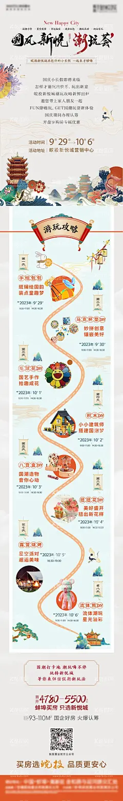 游戏攻略长图  - 源文件下载【酷图网】海报,长图,地产,公历节日,国庆,游玩,攻略,