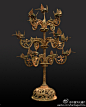 汉代12连枝青铜灯，高97 cm，估价158万美元，#欧洲艺术与古董博览会# 荷兰参展商Vanderven & Vanderven Oriental Art展品，#海外流失中国文物#。(971×1213)