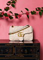 For fall, GG Marmont quilted bags and richly colored loafer pumps. : The Main Ornament