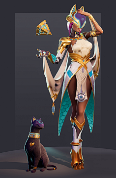 设定-花瓣网|陪你做生活的设计师 | 赛博朋克 埃及