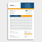Modern invoice quotation template