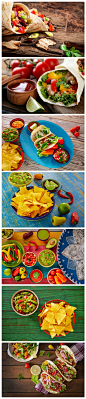 JPG 25p墨西哥美食物鸡肉卷餐饮主题 网站PS设计高清摄影图片素材-淘宝网