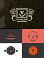 MASSIVE BUNDLE 576 Vintage Logos Labels and Badges : A Massive Collection of 576 different Logos, Labels and Badges with Vintage Style.