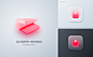 Behance 上的 Frosted Glass ICON