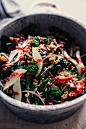 CAULIFLOWER & ROASTED GARBANZO "RICE AND PEAS" SALAD - The First Mess // Plant-Based Recipes + Photography by Laura Wright : Would you cross a moat for a meager handful of chives? I kind of did that a couple times this week. There’s only one