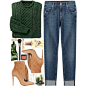 A fashion look from January 2016 featuring merino wool shirt, relaxed fit jeans and fringe ankle boots. Browse and shop related looks.