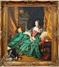 瑞堂 手绘欧式油画壁炉有框画古典人物玄关装饰画 欧式贵妇人30-淘宝网