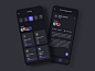 深色风格任务管理app ui .xd素材下载 - 豆皮儿UI