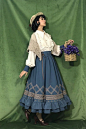 绘画参考 速写素材│复古风格人物服饰素材 - 小红书