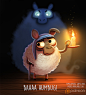 Daily Paint 1493. Baaa Humbug, Piper Thibodeau : Daily Paint 1493. Baaa Humbug by Piper Thibodeau on ArtStation.