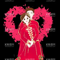 婚礼婚庆 新娘新郎 动漫人物   - 源文件下载【酷图网】婚礼婚庆,新娘新郎,动漫人物,卡通新娘新郎,适量人物,古代情侣,新郎新娘,卡通婚礼情侣,红色新郎新娘,Q版新郎新娘,中国风新人