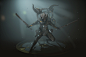 dark wizard , Timothy Stetson : The concept is from a mmo called blade and soul.
The armor is called Mushin Arts Training Uniform.
Roughly 16 hours of work over the course  of a couple of days.
Tris: 30626 due to all the golden trim. 
rendered in marmoset