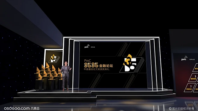 小的颁奖舞台设计效果图-花瓣网
