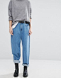 Dr. Denim – Muse – Gerade, weit geschnittene Jeans mit tiefem Bund im Stil der 90er (Top Fashion Winter)
