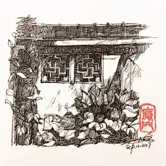 厦门城市人文建筑风景钢笔速写