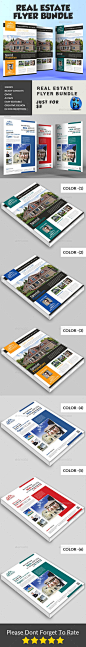 Real Estate Flyers Design Template Bundle - Corporate Flyer Template PSD. Download here: https://graphicriver.net/item/real-estate-flyers-bundle/17437293?ref=yinkira