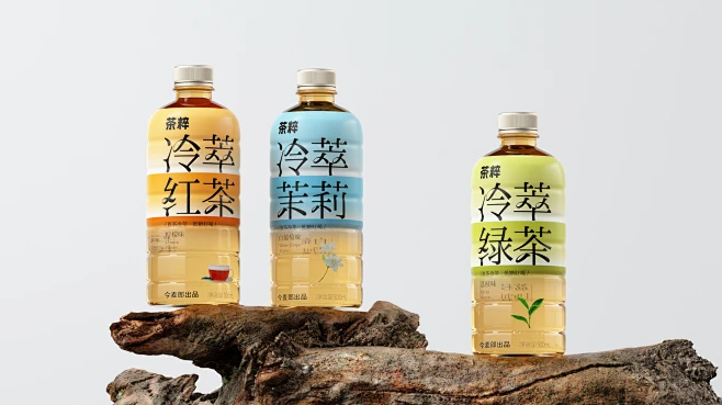 今麦郎丨冷萃茶自然纯粹茶饮瓶型瓶标饮料饮品包装设计-花瓣网