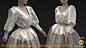 VICTORIAN Gown Dress _ Wedding Dress N5 #54_MarvelousDesigner/CLO Files+fbx+obj+mtl _ Genesis8Female
