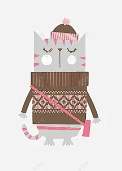 卡通猫咪 平面电商 创意素材