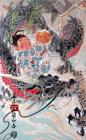 画家莲羊~岩彩作品分享