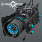 Hypergates - Fuel drainer, Alessandro Masciari : Illustration I did for Hypergates game - 2011