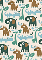 Repeat Pattern Characters by Stephanie Hinton, via Behance #小清新#
